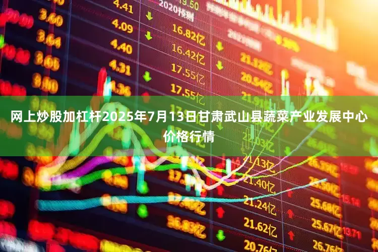网上炒股加杠杆2025年7月13日甘肃武山县蔬菜产业发展中心价格行情