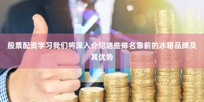 股票配资学习我们将深入介绍这些排名靠前的冰箱品牌及其优势
