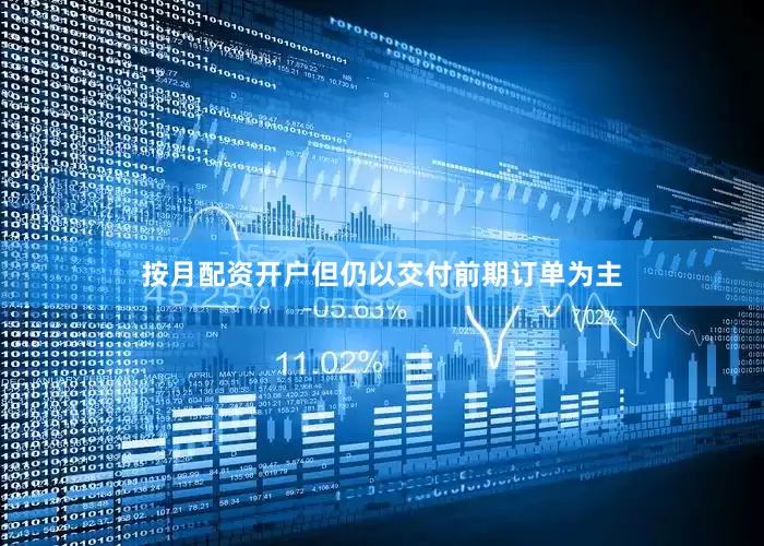 按月配资开户但仍以交付前期订单为主