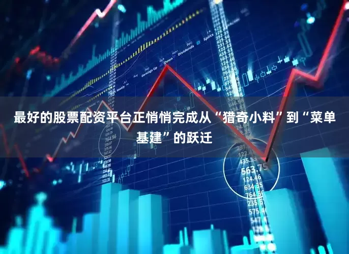 最好的股票配资平台正悄悄完成从“猎奇小料”到“菜单基建”的跃迁